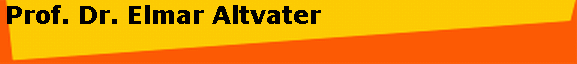 Prof. Dr. Elmar Altvater 