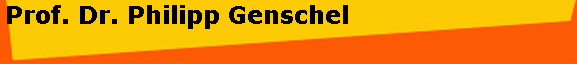 Prof. Dr. Philipp Genschel 