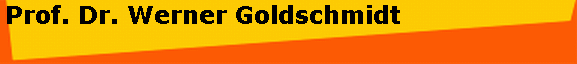Prof. Dr. Werner Goldschmidt 